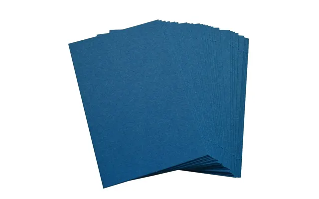 50 X Ocean Blue Blank Business Cards Â 260gsm Â Stamp - Write Or Print Your Own