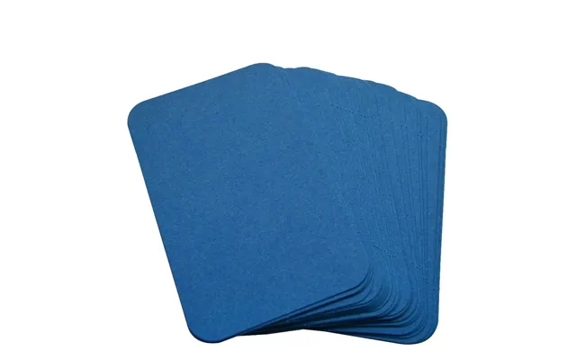 50 X Ocean Blue Rounded Corner Blank Business Cards Â 260gsm Â Stamp - Write