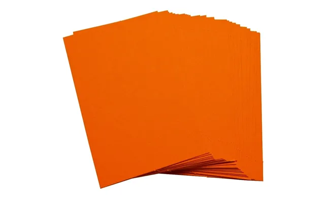 50 X Orange Blank Business Cards Â 260gsm Â Stamp - Write Or Print Your Own