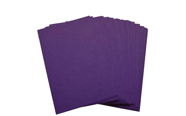50 X Purple Blank Business Cards Â 260gsm Â Stamp - Write Or Print Your Own