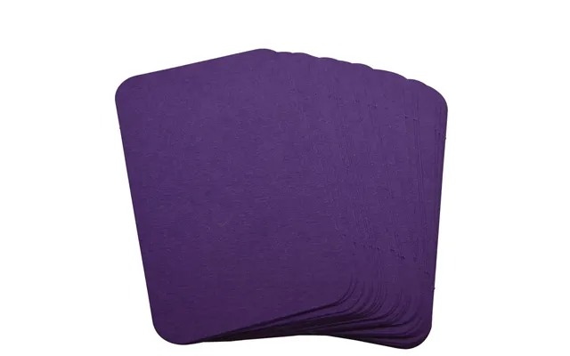 50 X Purple Rounded Corner Blank Business Cards Â 260gsm Â Stamp - Write Or Print