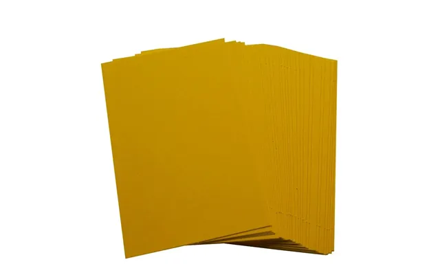 50 X Yellow Blank Business Cards Â 260gsm Â Stamp - Write Or Print Your Own