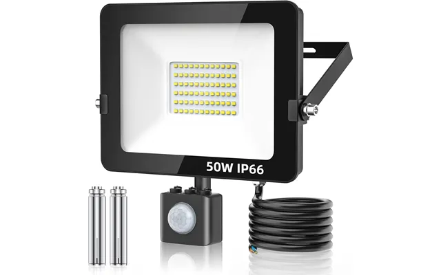 50w Led Pir Motion Sensor Outdoor Security Floodlight Ip66 Waterproof 5000lm