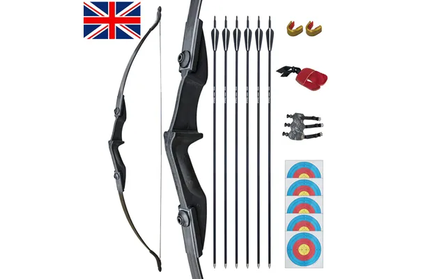 53 Takedown Recurve Bow Fiberglass Arrows Set 40lbs Archery Bow Hunting Shoot Uk