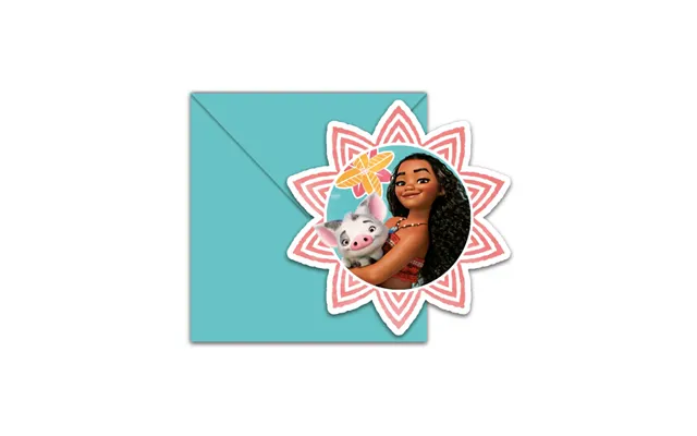 6 Disney Moana Kids Party Invitations