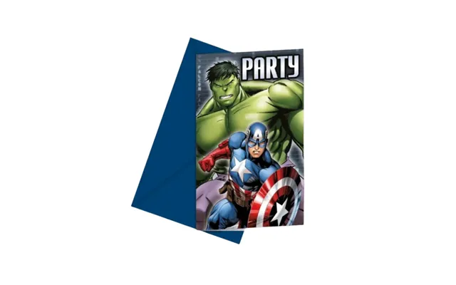 6 Marvel Avengers Kids Party Invitations