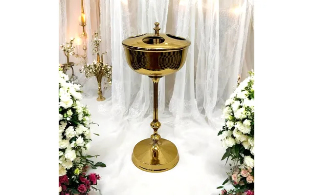 81cm Gold 4 Bottle Champagne Bucket On Sta