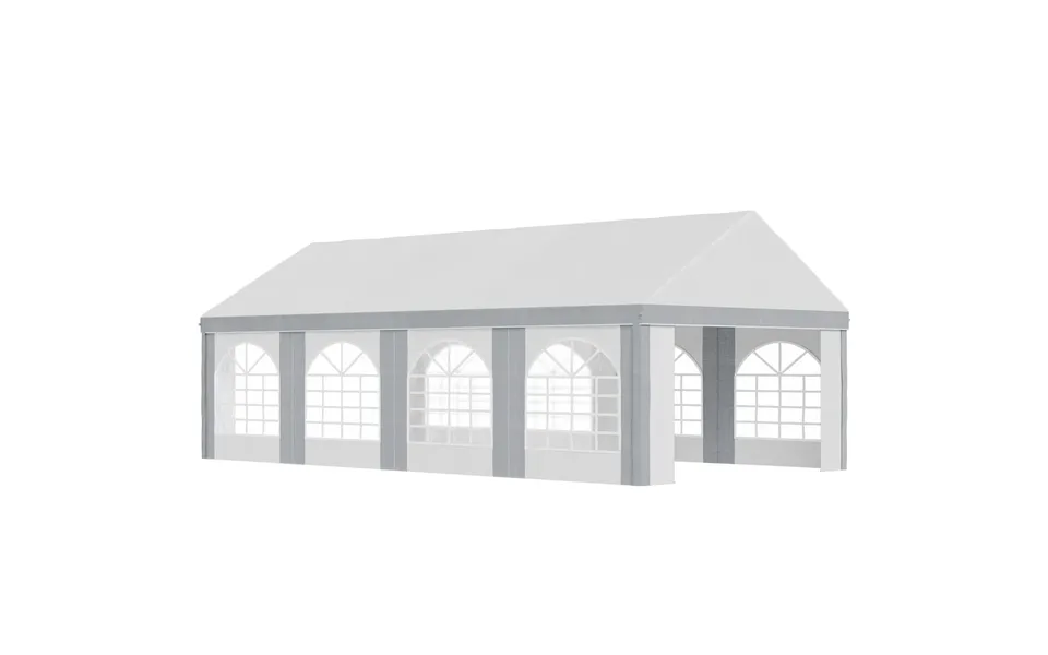 8x4m Party Tent - Marquee Gazebo With Sides, Windows & Doors