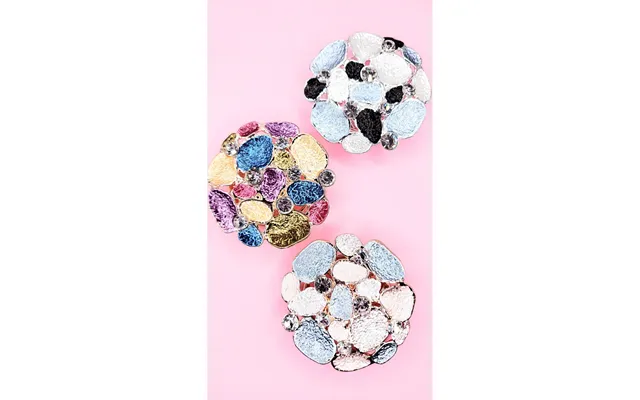 Abstract Magnetic Crystal Brooch - Pink