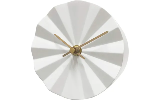Acctim Layla Resin Table Clock In White 37092