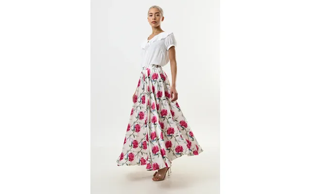 Agatha Loveflower Print Circle Midi Skirt - 14