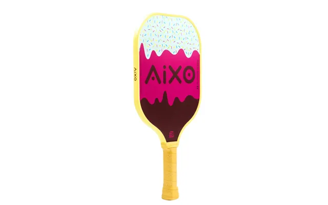 Aixo P11a Scorpion Series Lazy Sundae 3k Raw Carbon Pickleball Padel - White Pink Brown One Size