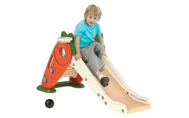 Aiyaplay 3 In 1 Kids Slide - Carrot-themed Foldable Indoor Slide For 1-3 Years