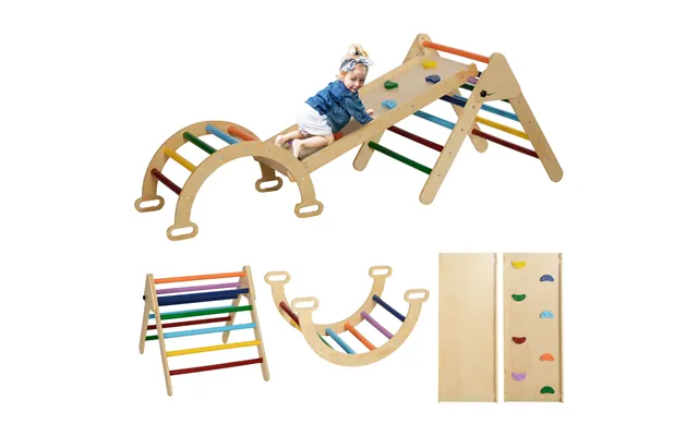 Aiyaplay 5 In 1 Toddler Climbing Frame With Ramp - Arch