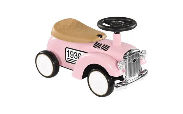 Aiyaplay Foot To Floor Slider With Steering Wheel For 12-36 Months Pink