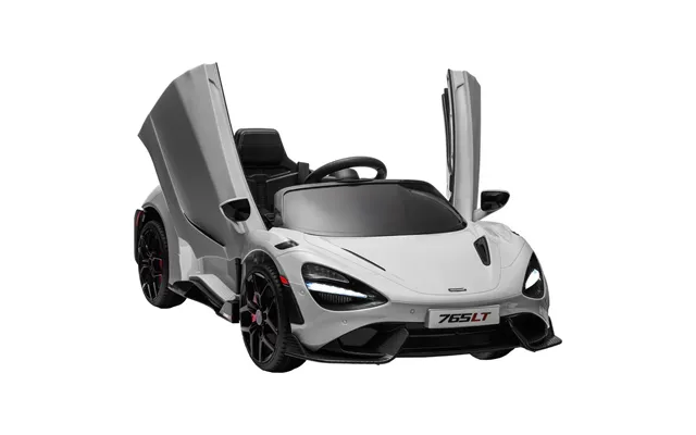 Aiyaplay Mclaren 765lt Licensed 12v Kids Ride On Car W Mp3 Music - Grey
