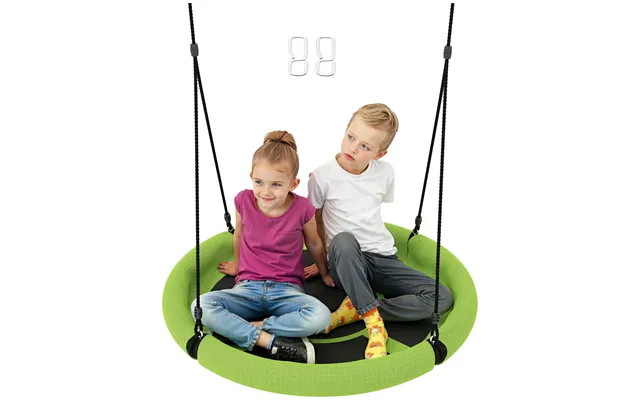 Aiyaplay Nest Swing Seat, 100 Cm Saucer Tree Swing Set For Kids - Green