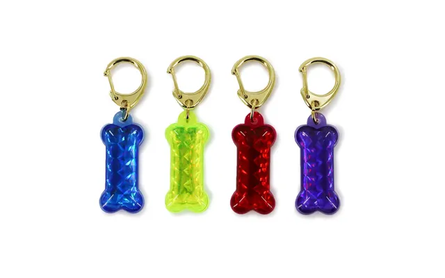 Ancol Dog Reflective Id Tag Bones - Blue Case Of 12