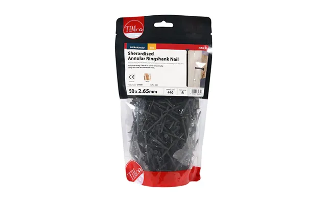 Annular Ringshank Nails Sherardised Finish 1kg Bags - 50mm × 2