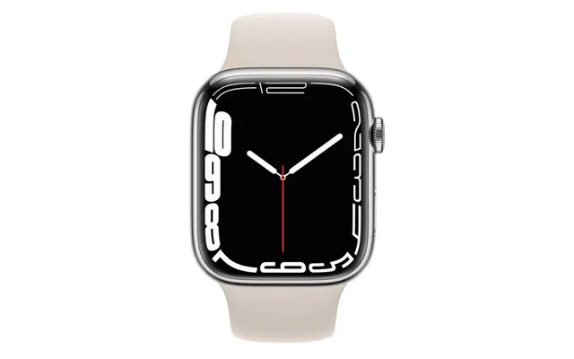 Apple Watch Series 7 41mm Cellular Stainless Steel Unlocked - Silver Very Good