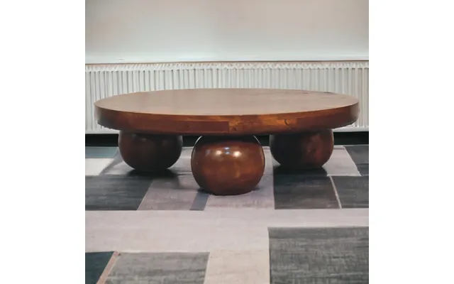 Artisan Furniture Solid Mango Wood Chestnut Central Ball Table