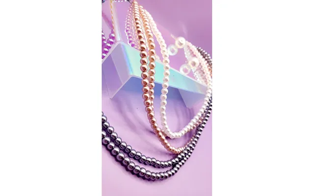 Aura Pearl Multi Layer Necklace & Earrings - Cream