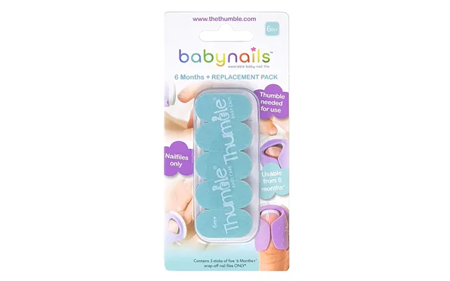 Baby Nails Replacement Nail Files - 15 X Nailfiles 6m product image
