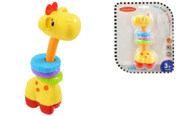 Baby's Soothing Sensory Giraffe Ring Teether Toy