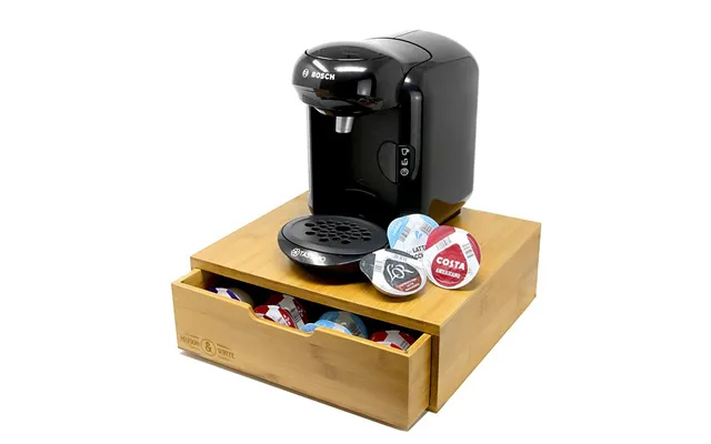 Bamboo Tassimo Coffee Pod Drawer Store 64 Pods M&w product image