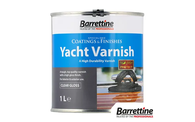 Barrettine Yacht Varnish Clear Gloss 1l Tin