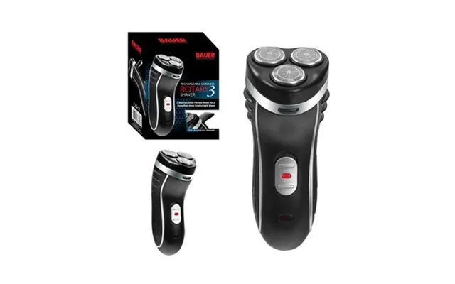 Bauer Rotary 3 Head Rechg Shaver Rechargeable And Cordless