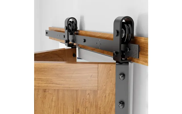 Bifold Sliding Barn Door Hardware Kit 3.3ft Double Closet Track Sankeytew