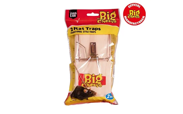 Big Cheese Wooden Rat Trap 2pack