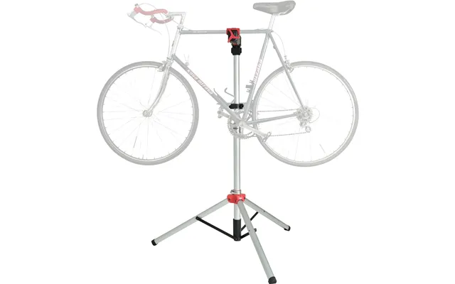 Bike Repair Stand Adjustable Metal Workstand With Bag Silver Red Pro Bike Tool product image