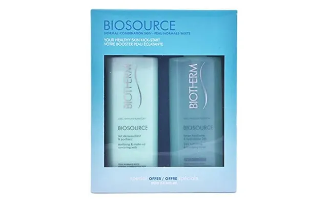 Biotherm Biosource Gift Set For Normal Skin 400ml Hydrating And Tonifying Toner 400ml Make Up Removing Milk