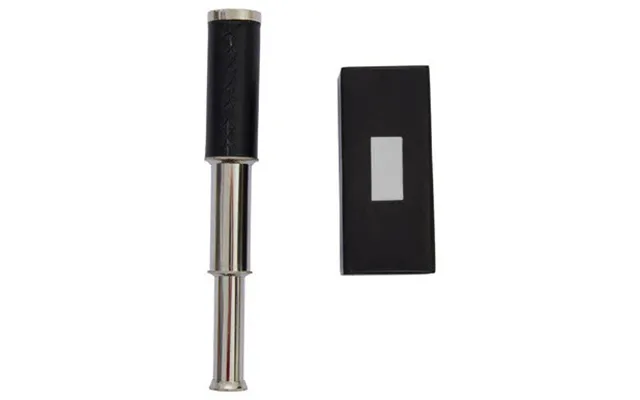 Black Leather Effect Telescope With Box Churchill