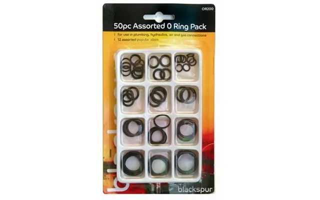 Blackspur 50pc Assorted O-ring Pack