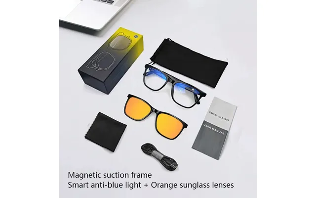 Bluetooth Smart Glasses - Wireless Music, Uv Protection & Anti-blue Light Sunglasses