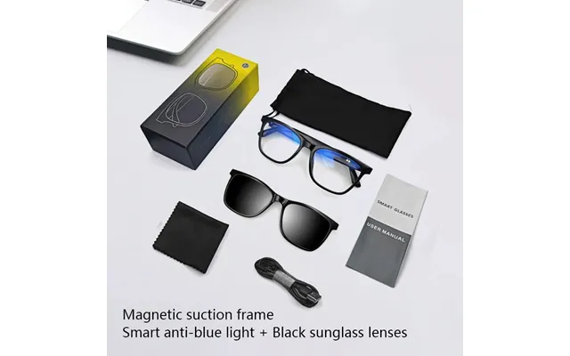 Bluetooth Smart Glasses - Wireless Music, Uv Protection & Anti-blue Light Sunglasses