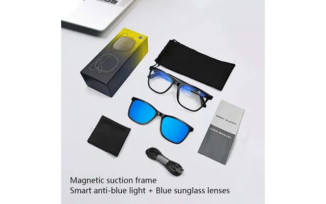 Bluetooth Smart Glasses - Wireless Music, Uv Protection & Anti-blue Light Sunglasses