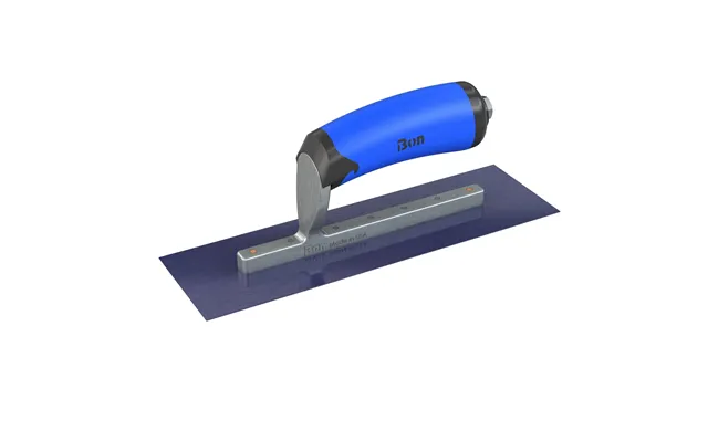 Bon Tool Ultra Flex Blue Steel Square End Finish Trowel - Comfort Wave Handle