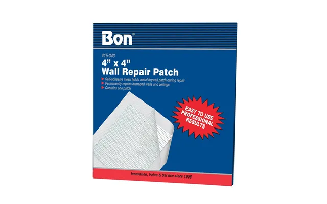 Bon Wall Repair Patch -aluminium - 4 X 4 15-343