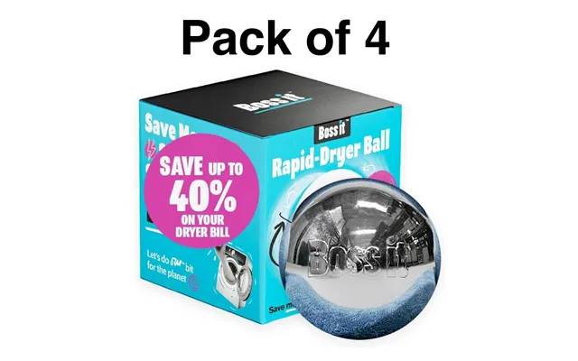 Boss It Rapid Laundry Tumble Dryer Balls - 4 Pack