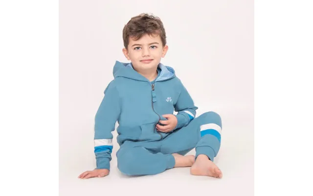Boys Blue Jersey Lounge Hoodie - 5-6 Years