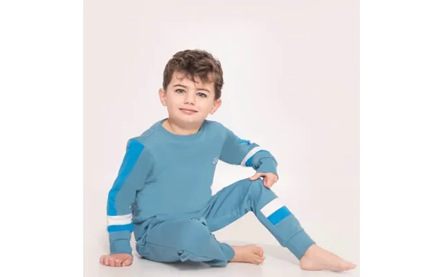 Boys Blue Jersey Lounge Set - 5-6 Years