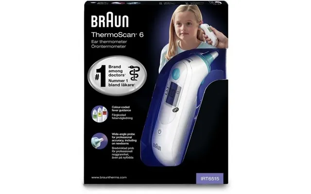 Braun Thermoscan 6 Infrared Ear Thermometer - Fast, Gentle & Accurate Temperature Readings product image