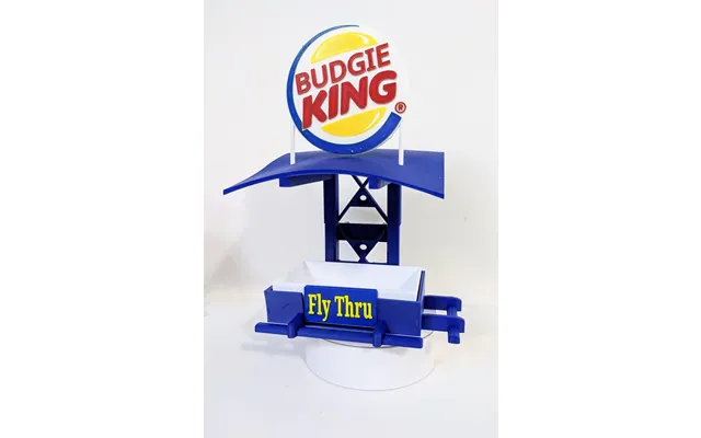 Budgie King Fly Thru Bird Feeder Cage & Aviary, Ikea Skadis Compatible - Small 100 Wide Base