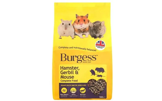 Burgess Hamster Gerbil & Mouse Pellets 750g - Single