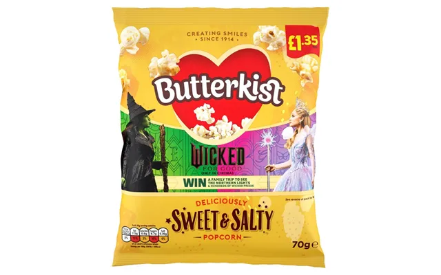 Butterkist Delicious Sweet & Salted Popcorn Pmp 70g Case Of 15