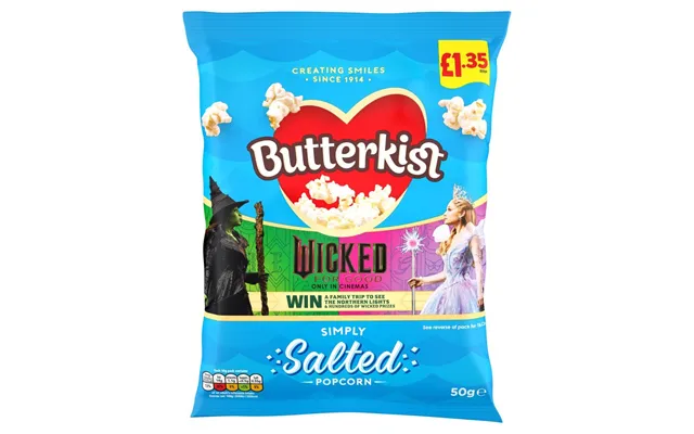 Butterkist Simply Salted Popcorn Pmp 50g Case Of 15